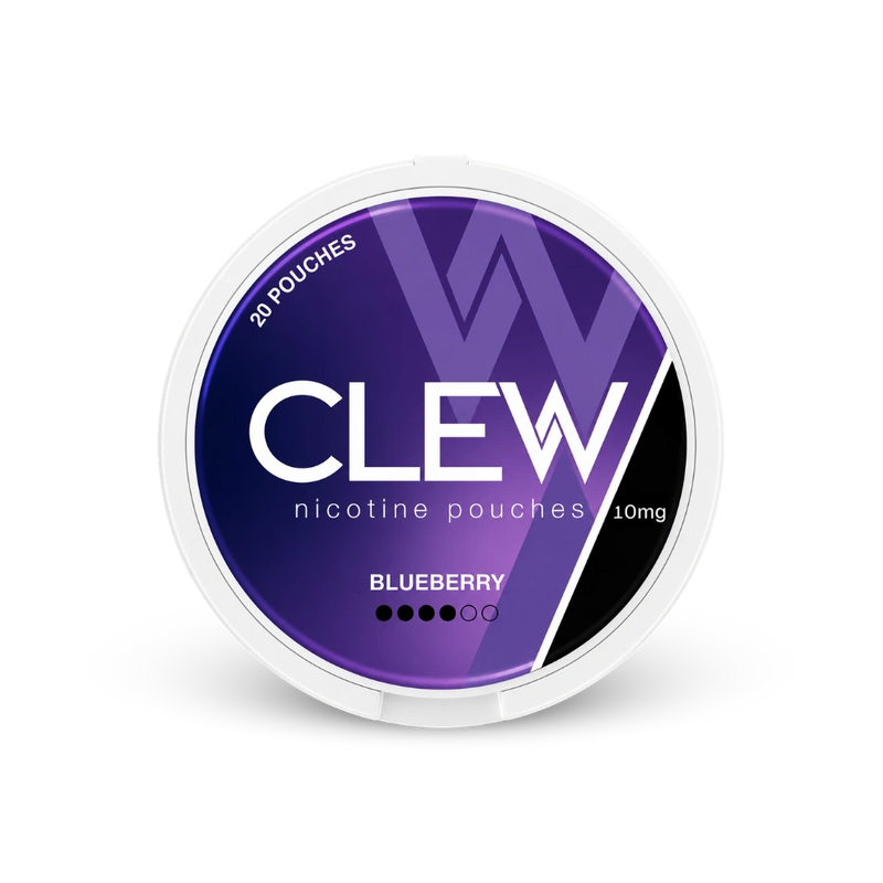 CLEW Mirtillo 10mg – lattina di bustine di nicotina
