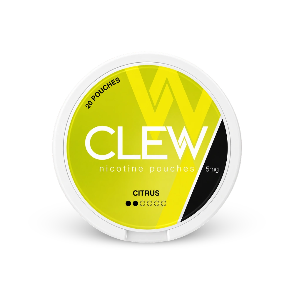 CLEW Citrus 5mg – lattina di sacchetti di nicotina