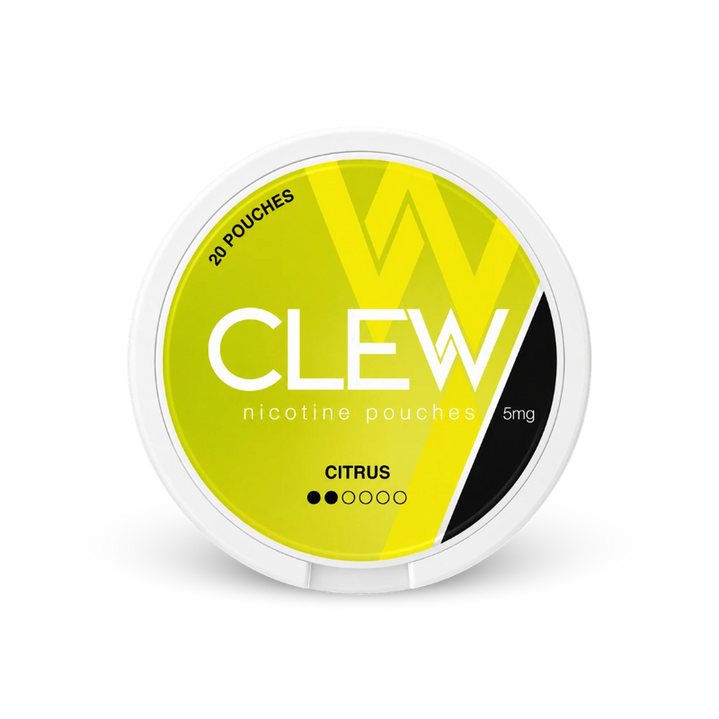 CLEW Citrus 5mg – lattina di sacchetti di nicotina
