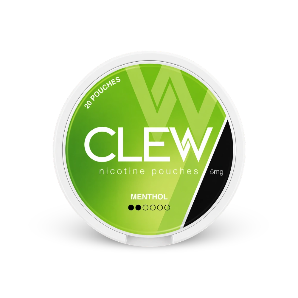 CLEW Menthol 5mg – lattina di sacchetti di nicotina