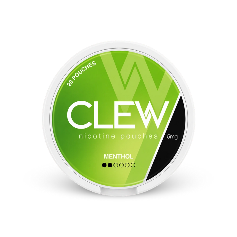 CLEW Menthol 5mg – lattina di sacchetti di nicotina
