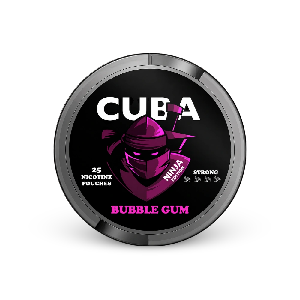CUBA Ninja Bubble Gum Slim Strong – lattina di bustine di nicotina