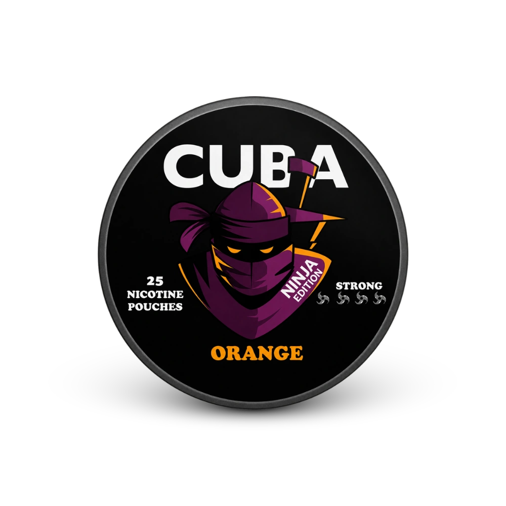 CUBA Ninja Orange Strong – lattina di sacchetti di nicotina