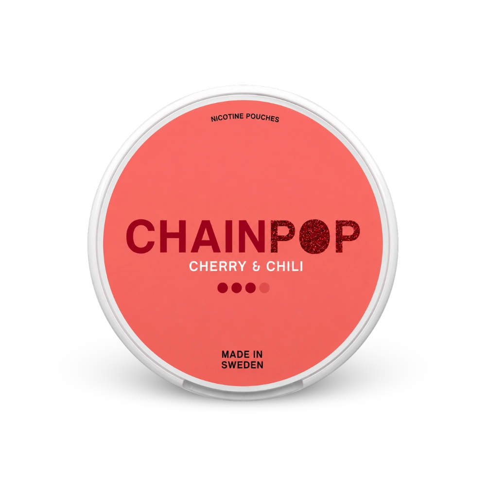 Chainpop Cherry & Chili – lattina di sacchetti di nicotina