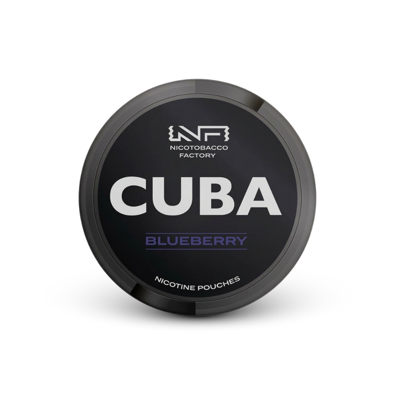 Cuba Black Blueberry – lattina di buste di nicotina