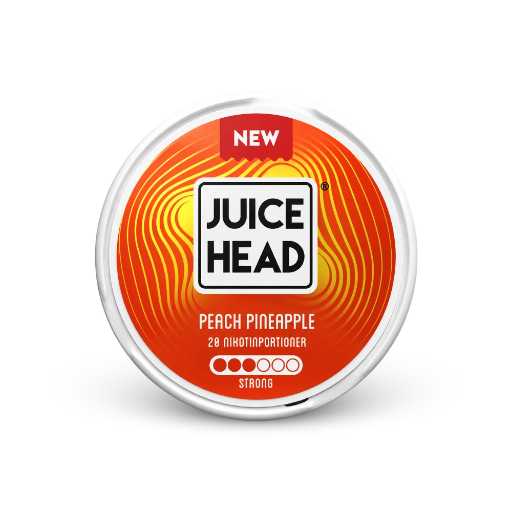 Juice Head Peach Pineapple Strong – lattina di pouch di nicotina