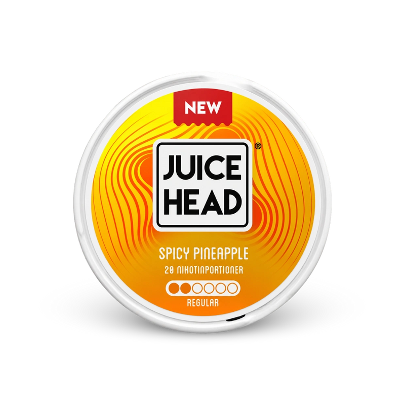 Juice Head Spicy Pineapple Regular – lattina di sacchetti di nicotina