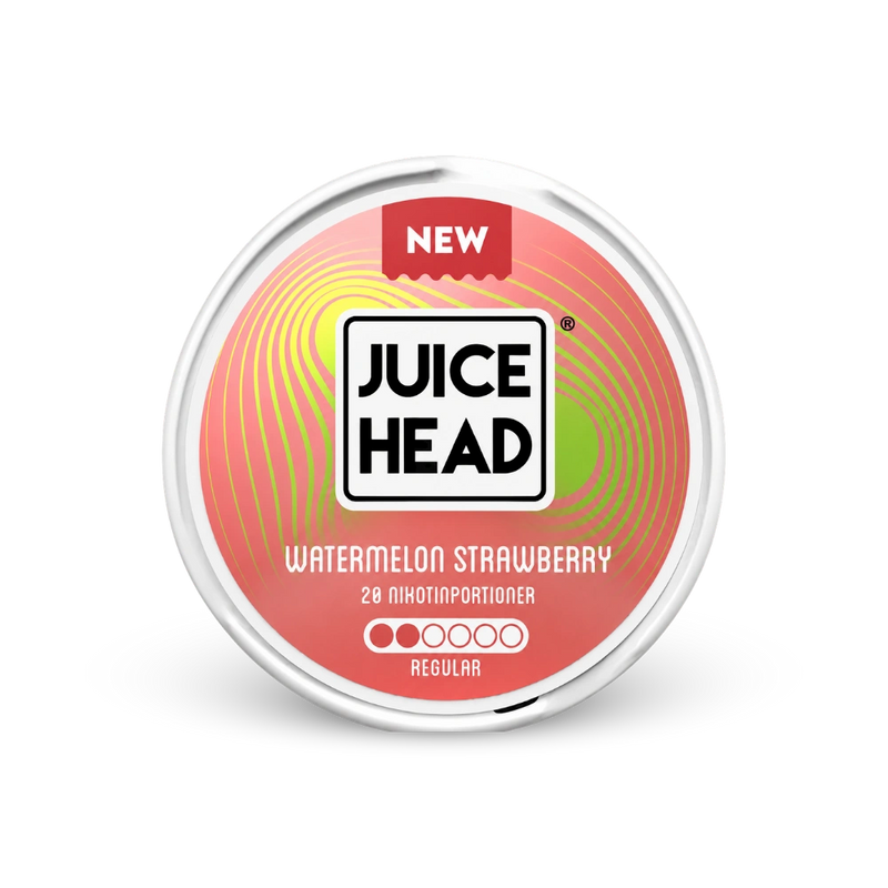 Juice Head Watermelon Strawberry Regular – lattina di bustine di nicotina