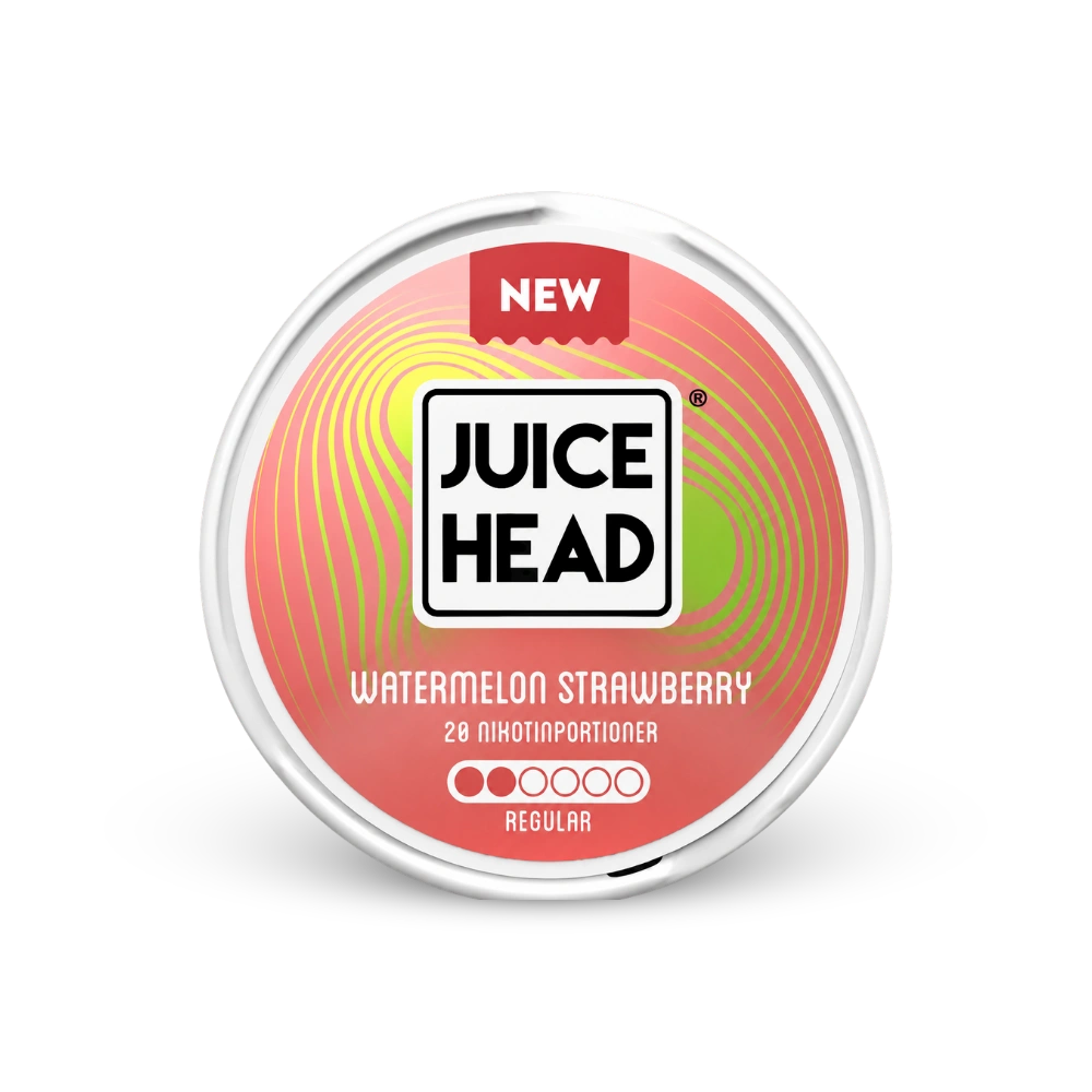 Juice Head Watermelon Strawberry Regular – lattina di bustine di nicotina
