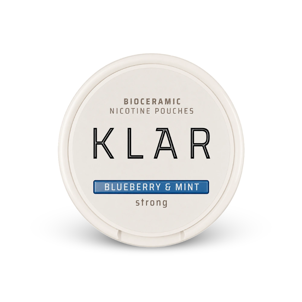 KLAR Blueberry Mint Strong Mini – lattina di sacchetti di nicotina