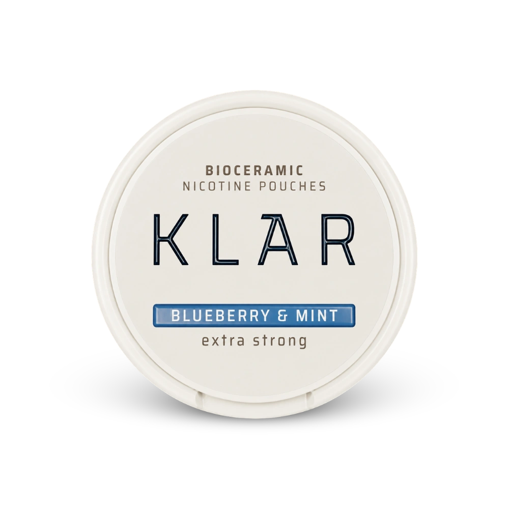 KLAR Strawberry Basil Extra Strong Slim – lattina di bustine di nicotina