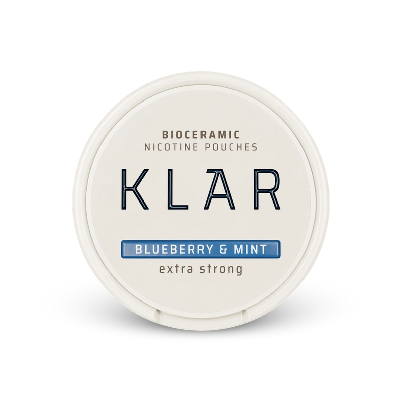 KLAR Strawberry Basil Extra Strong Slim – lattina di bustine di nicotina