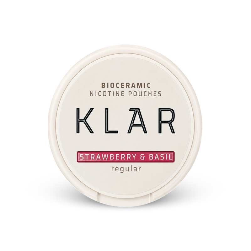 KLAR Strawberry Basil Regular Mini – lattina di buste di nicotina