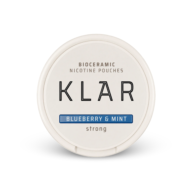 KLAR Strawberry Basil Strong Mini – lattina di sacchetti di nicotina