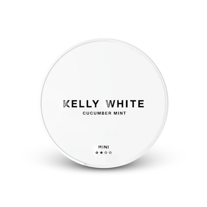 Kelly White Mini Cucumber Mint – lattina di sacchetti di nicotina