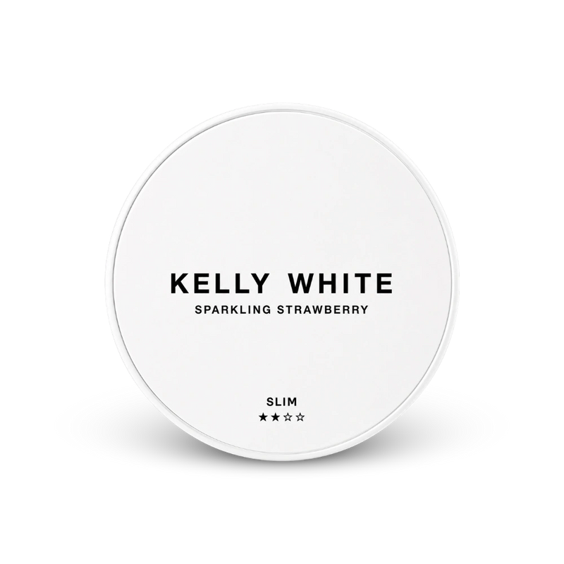 Kelly White Sparkling Strawberry Slim – lattina di sacchetti di nicotina