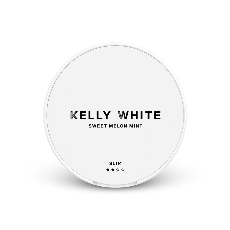 Kelly White Sweet Melon Mint Slim – lattina di buste di nicotina