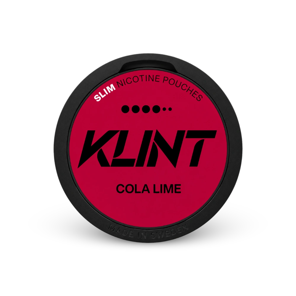 Klint Cola Lime Strong – lattina di sacchetti di nicotina