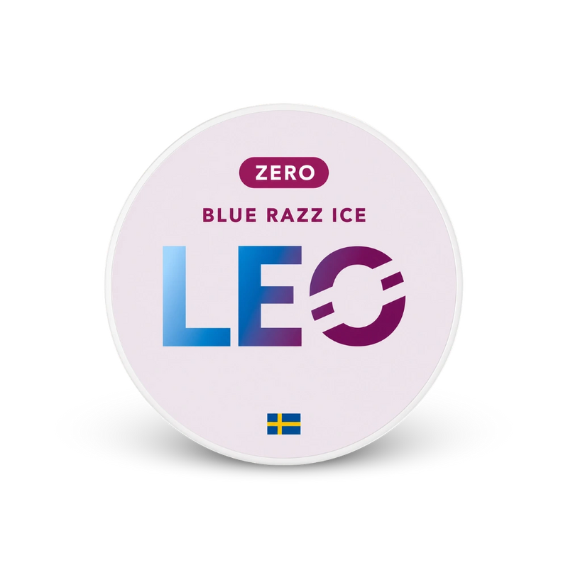 LEO Blue Razz Zero – lattina di sacchetti di nicotina