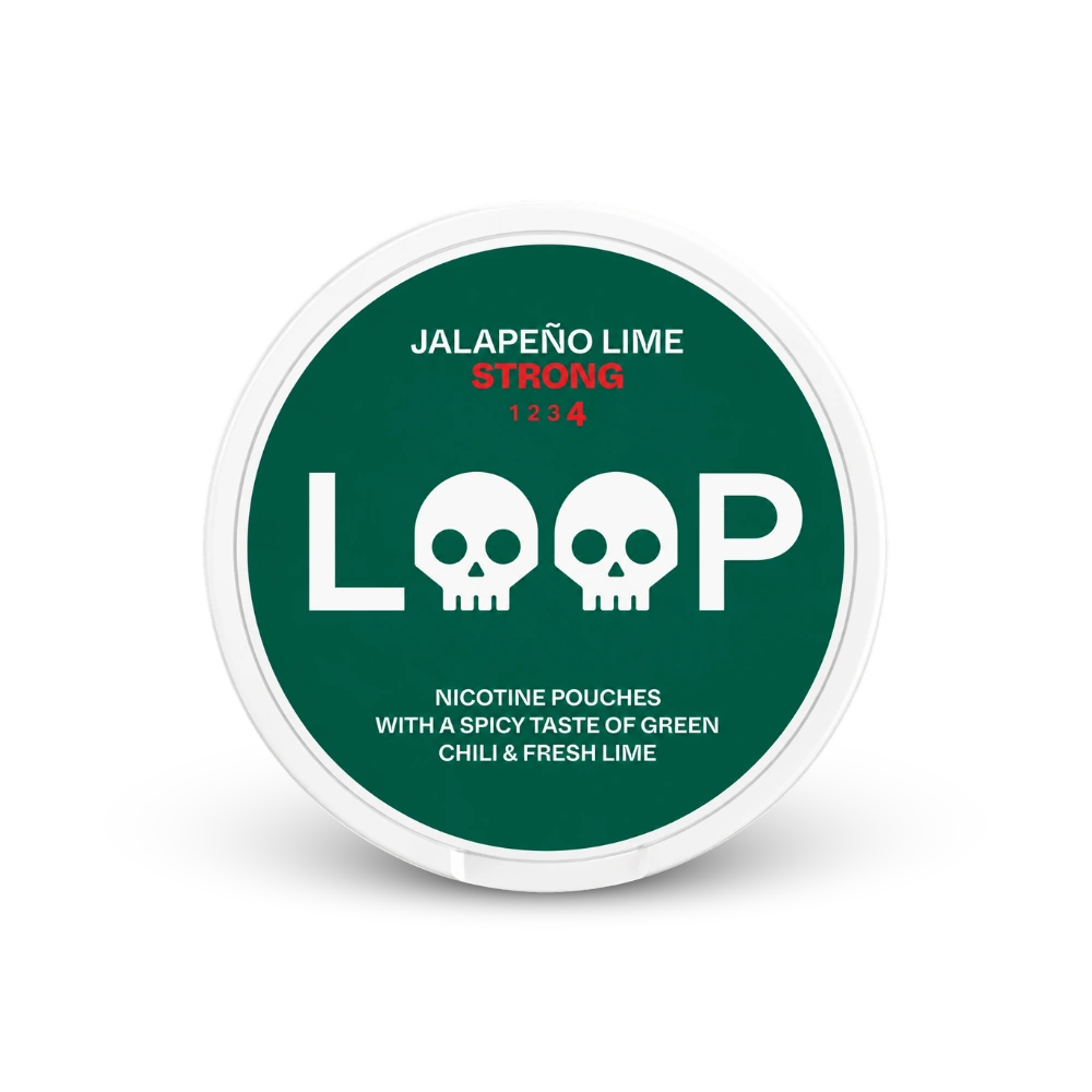 LOOP Jalapeno Lime Strong – lattina di bustine di nicotina