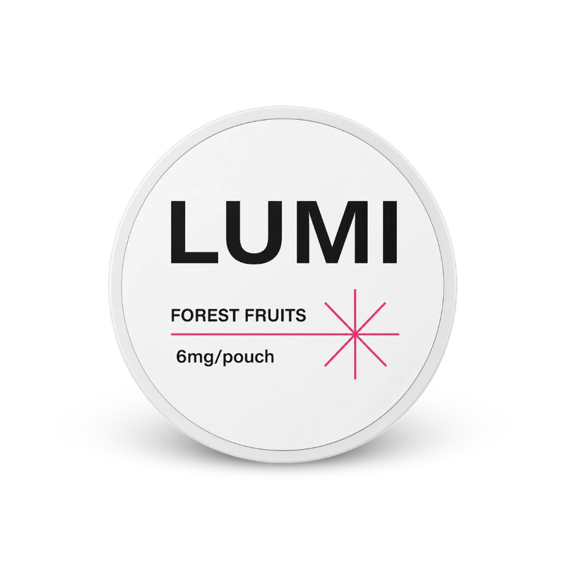 LUMI Forest Fruits 6mg – lattina di sacchetti di nicotina