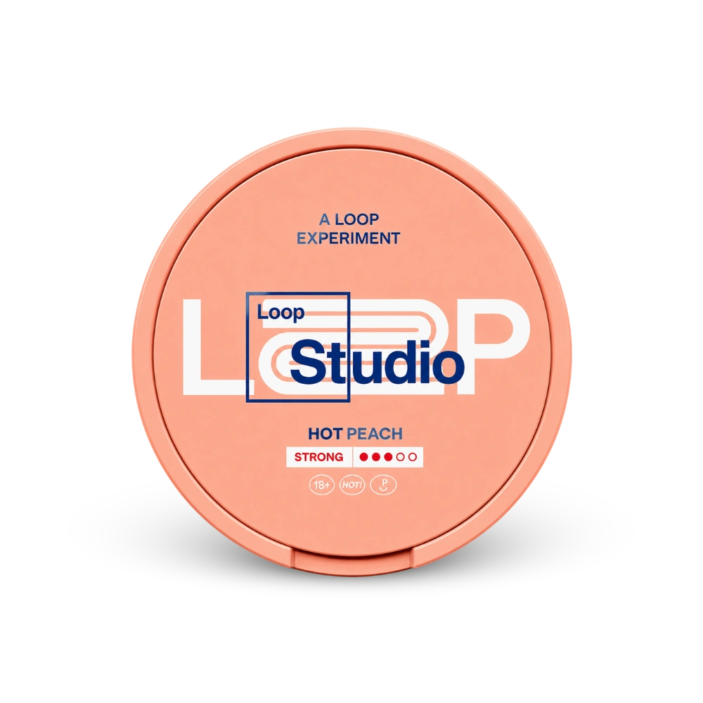 Loop Hot Peach Strong – lattina di bustine di nicotina