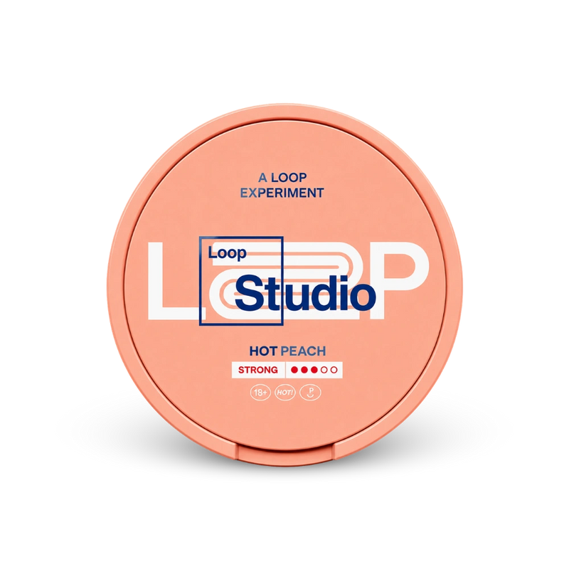 Loop Hot Peach Strong – lattina di bustine di nicotina