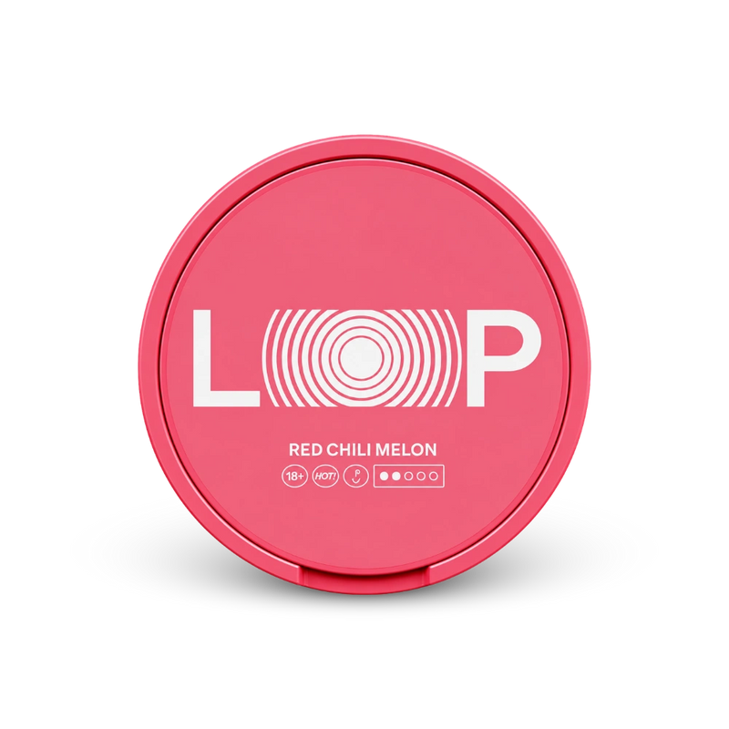 Loop Red Chili Melon Medium – lattina di bustine di nicotina
