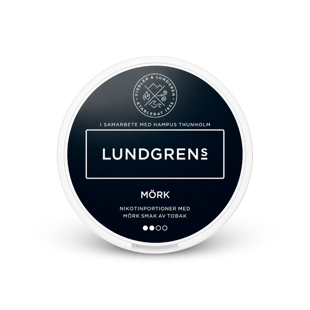 Lundgrens Mörk – lattina di sacchetti di nicotina
