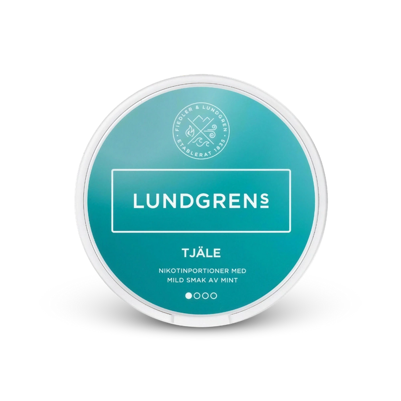 Lundgrens Tjäle – lattina di bustine di nicotina