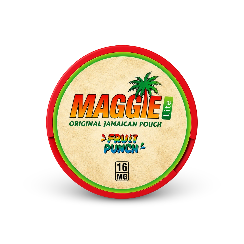 MAGGIE Lite Fruit Punch – lattina di sacchetti di nicotina