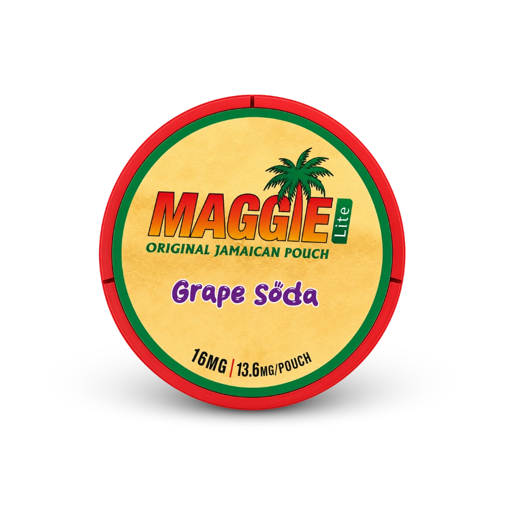 MAGGIE Lite Grape Soda – lattina di bustine di nicotina