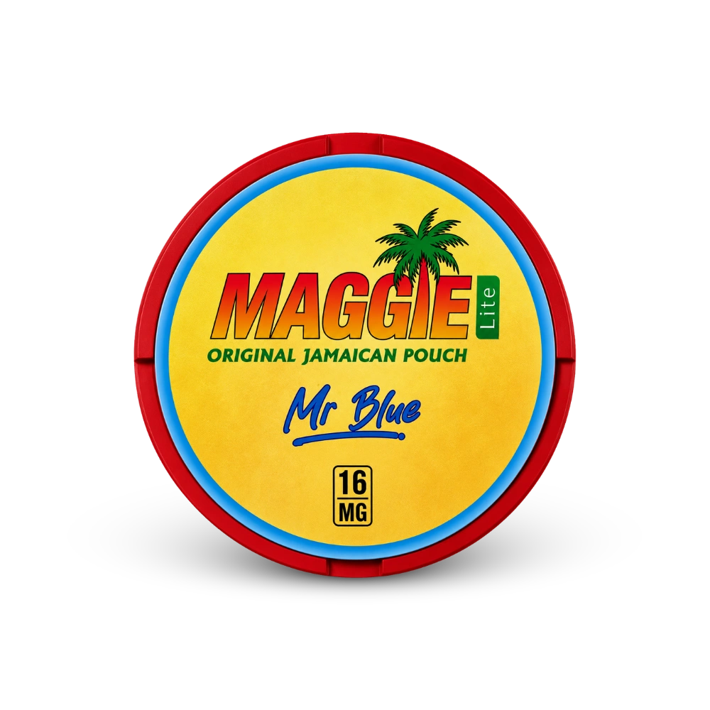 MAGGIE Lite Mr Blue – lattina di bustine di nicotina