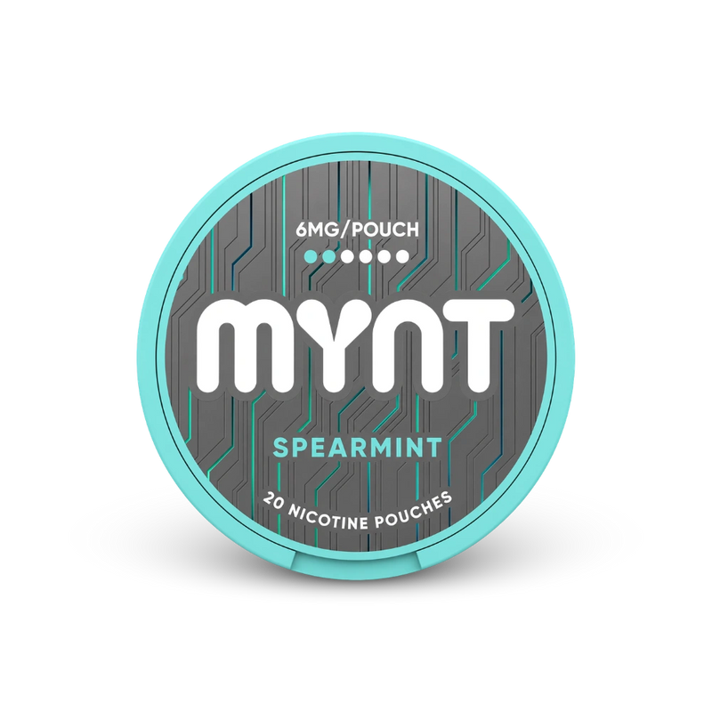 MYNT Spearmint Slim Regular – lattina di bustine di nicotina