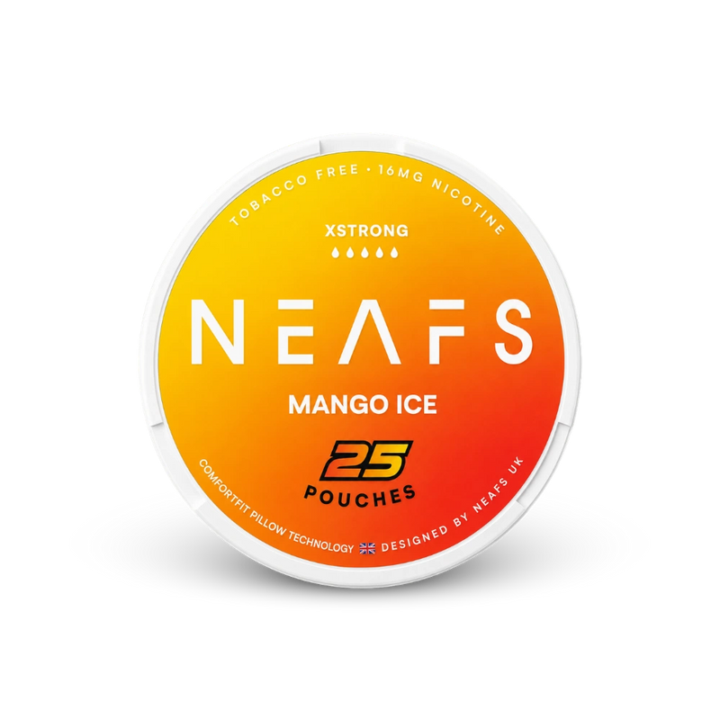 NEAFS Mango Ice Extra Strong – lattina di bustine di nicotina