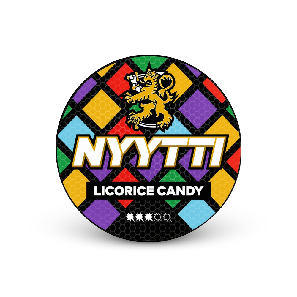 Nyytti Liquorice Candy – lattina di bustine di nicotina