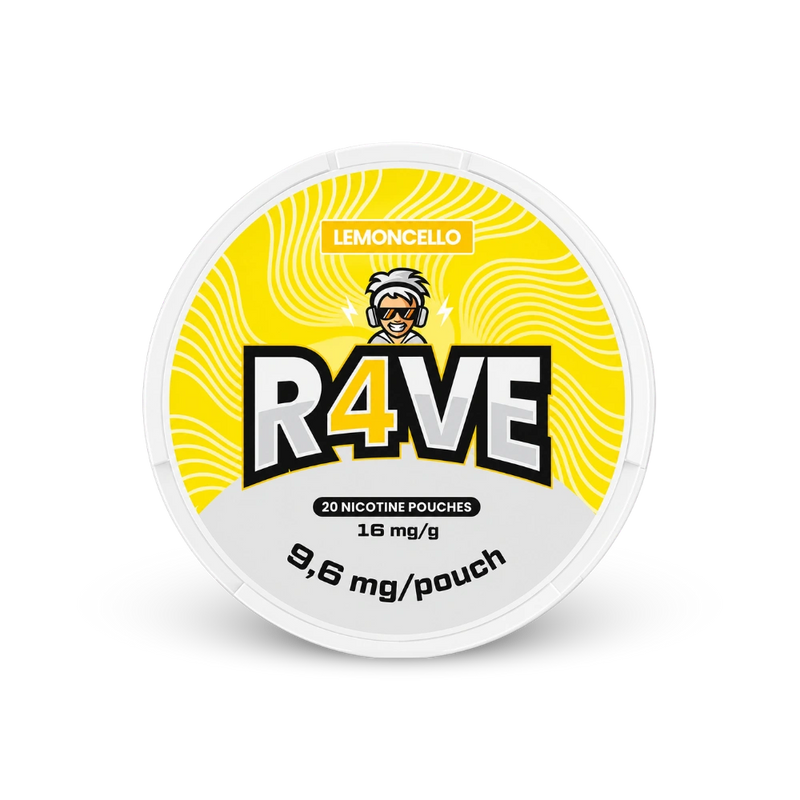 RAVE Lemoncello 16mg – lattina di sacchetti di nicotina