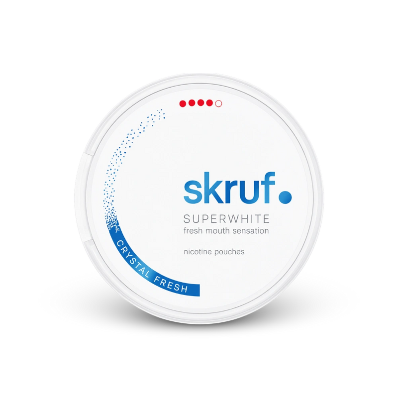 SKRUF Crystal Fresh Extra Strong – lattina di sacchetti di nicotina