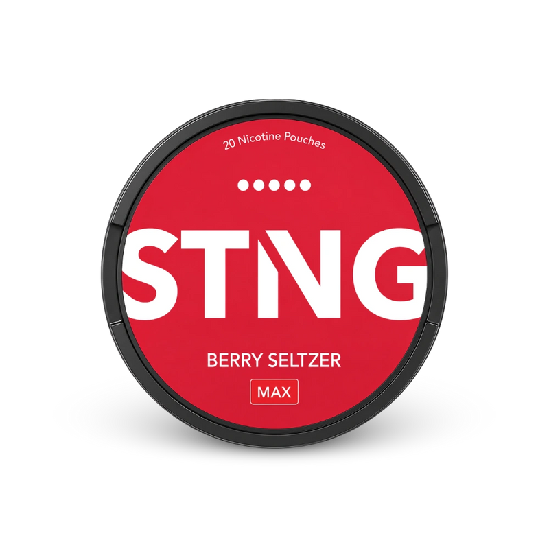 STNG Berry Seltzer MAX – lattina di bustine di nicotina