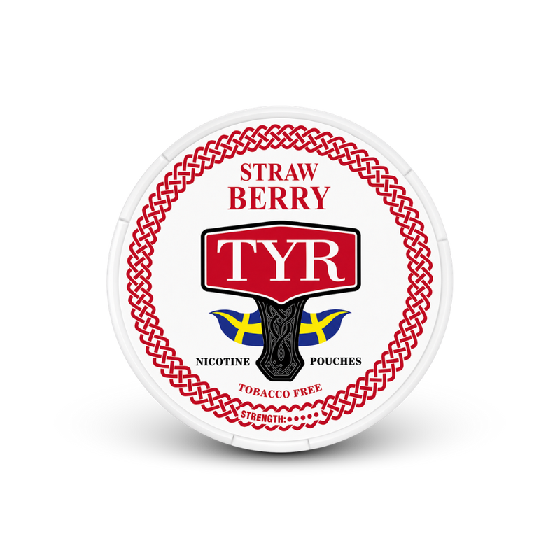 TYR Fragola – lattina di sacchetti di nicotina
