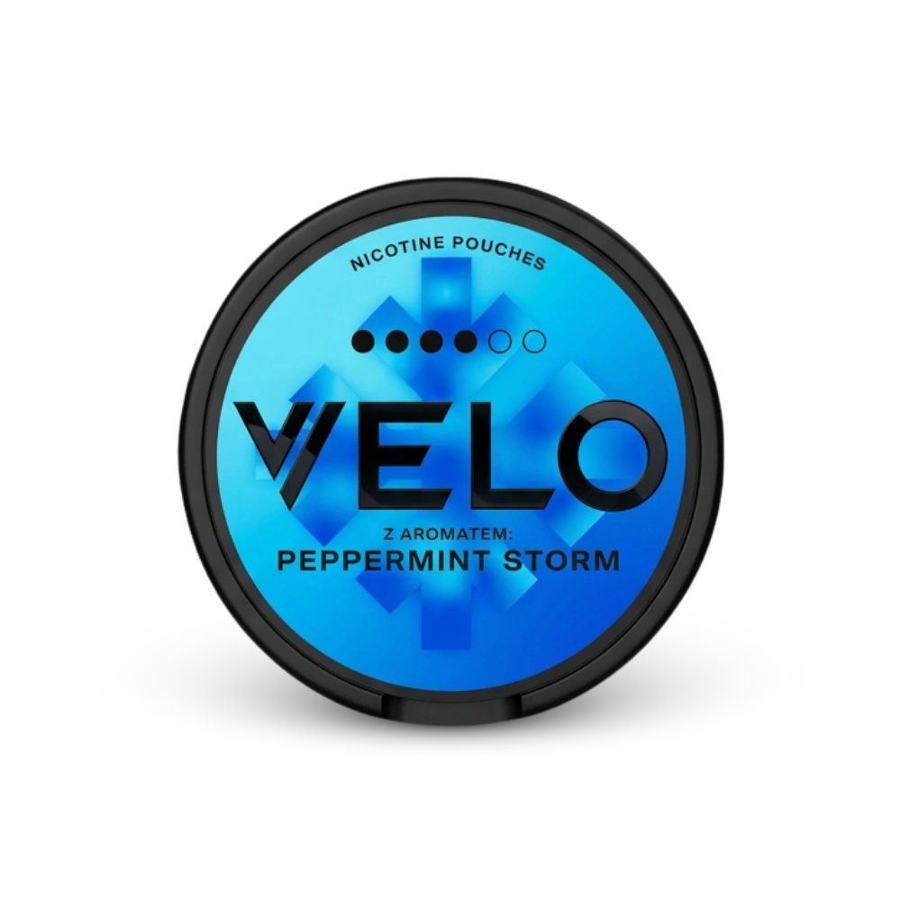 VELO Peppermint Storm – lattina di bustine di nicotina