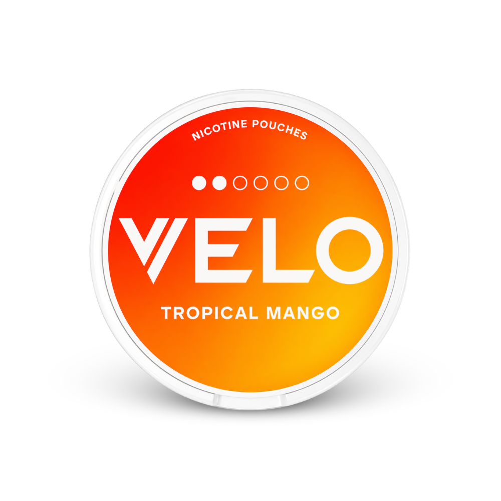 VELO Tropical Mango Slim – lattina di bustine di nicotina