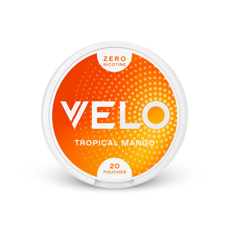 VELO Tropical Mango Zero – lattina di bustine di nicotina