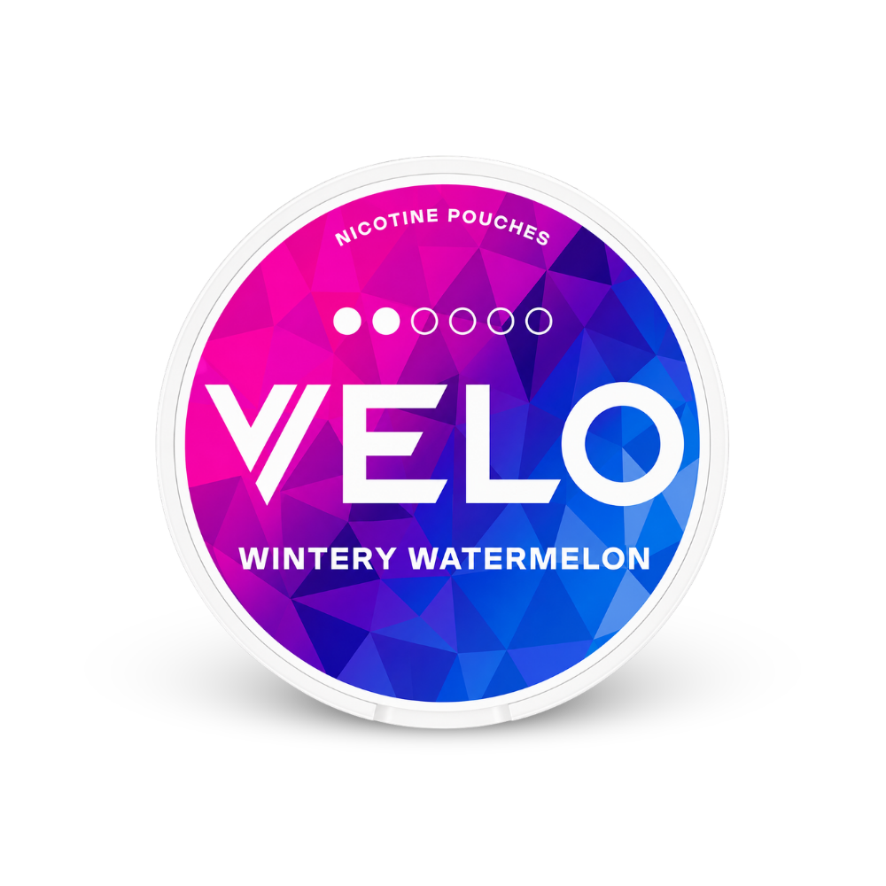 VELO Wintery Watermelon Mini – lattina di sacchetti di nicotina