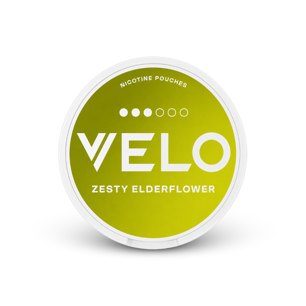 VELO Zesty Elderflower – lattina di buste di nicotina