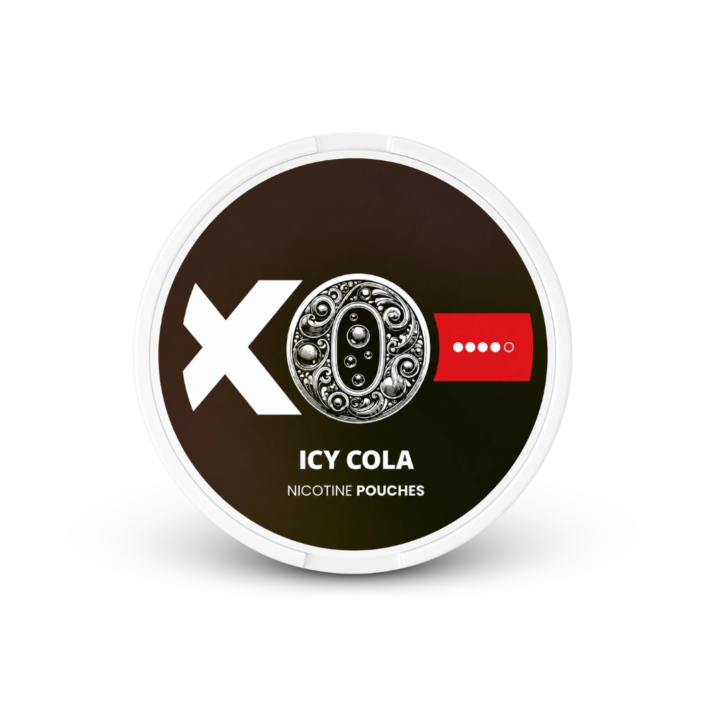 XO Icy Cola – lattina di bustine di nicotina