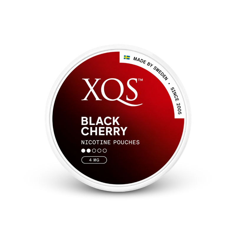 XQS Black Cherry Slim Light – lattina di sacchetti di nicotina