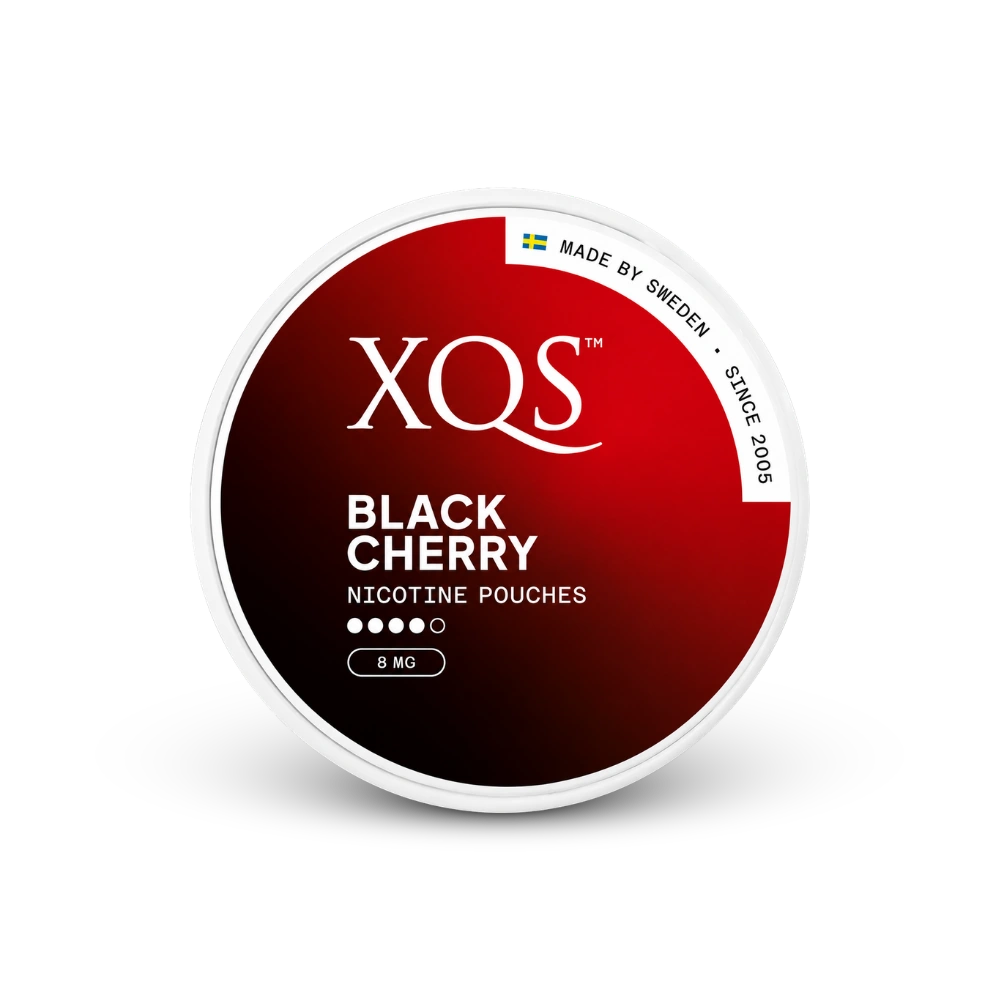 XQS Black Cherry Slim Strong – lattina di buste di nicotina
