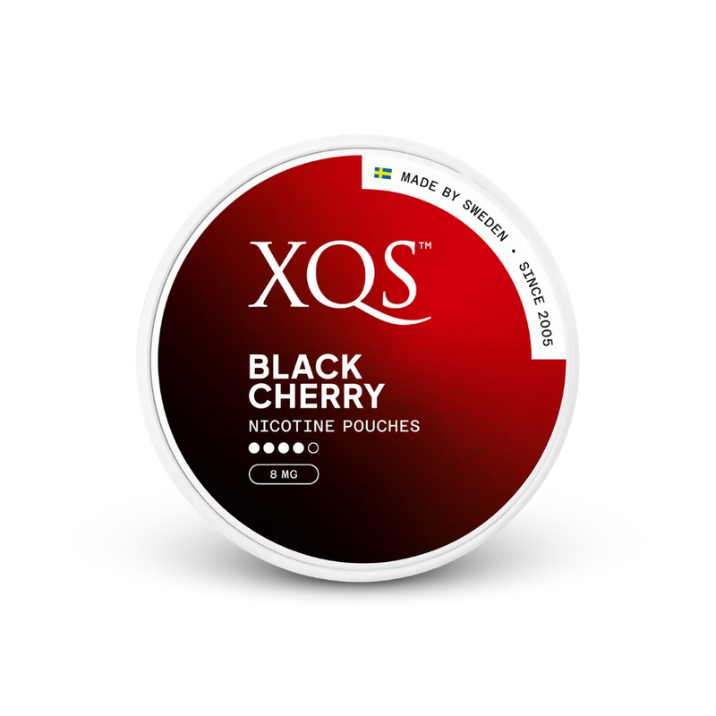 XQS Black Cherry Slim Strong – lattina di buste di nicotina