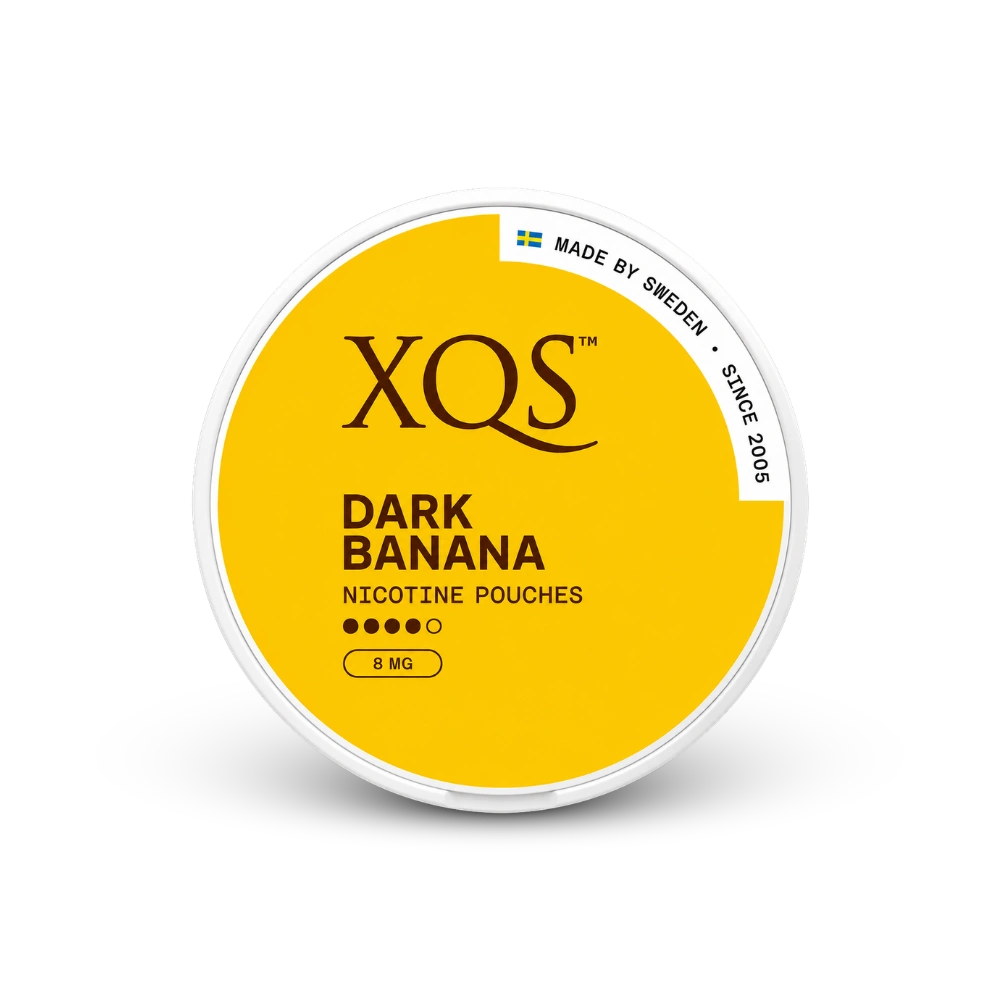 XQS Dark Banana Slim Strong – lattina di bustine di nicotina